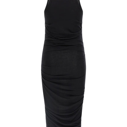 Elisabetta Franchi Black Lycra Midi Dress