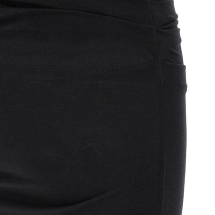 Elisabetta Franchi Black Lycra Midi Dress