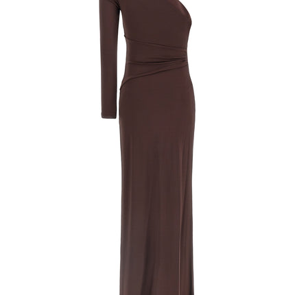 Elisabetta Franchi Brown Viscose Long Dress