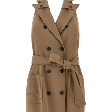 Elisabetta Franchi Beige Viscose Short Dress