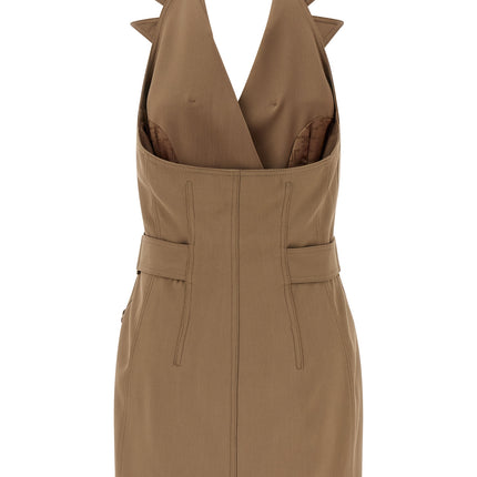 Elisabetta Franchi Beige Viscose Short Dress