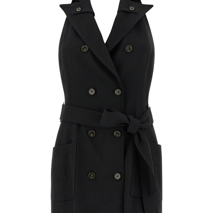 Elisabetta Franchi Black Viscose Short Dress