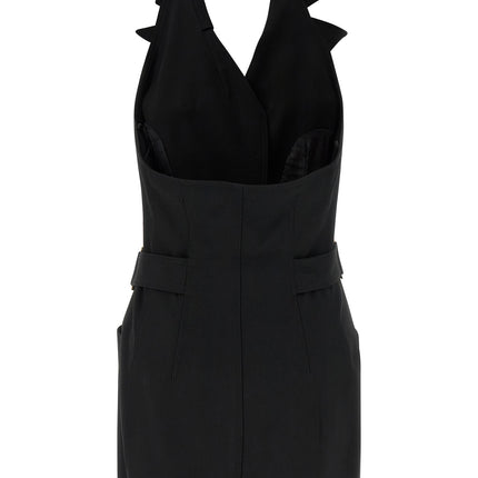 Elisabetta Franchi Black Viscose Short Dress