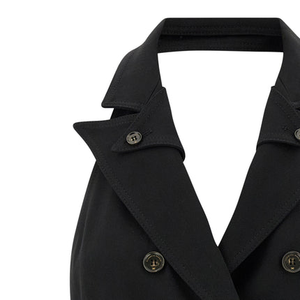 Elisabetta Franchi Black Viscose Short Dress