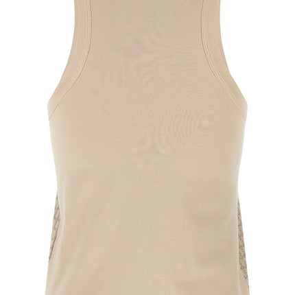 Brunello Cucinelli Beige Cotton Tank Tops