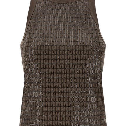 Brunello Cucinelli Brown Cotton Tank Tops