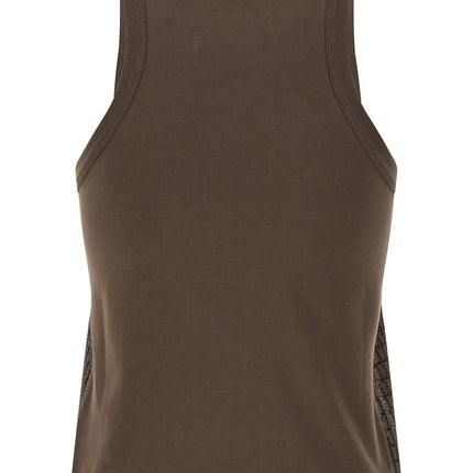 Brunello Cucinelli Brown Cotton Tank Tops