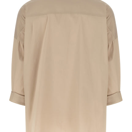 Brunello Cucinelli Beige Cotton Blouse