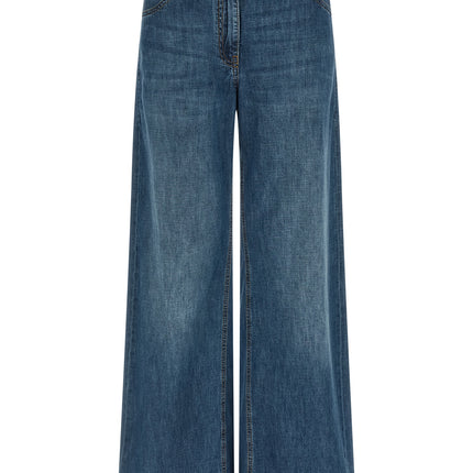 Brunello Cucinelli Blue Cotton Relaxed Fit Jeans