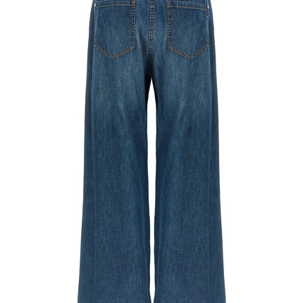 Brunello Cucinelli Blue Cotton Relaxed Fit Jeans