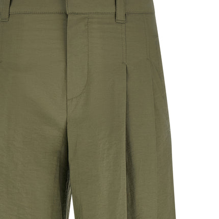 Brunello Cucinelli Bicolor Cotton Casual Pants
