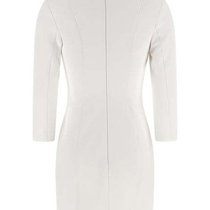 Elisabetta Franchi White Polyester Short Dress