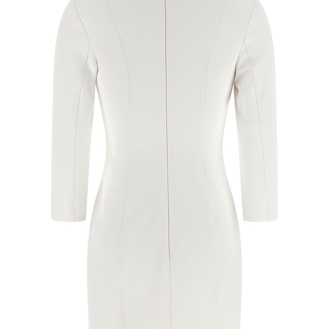 Elisabetta Franchi White Polyester Short Dress