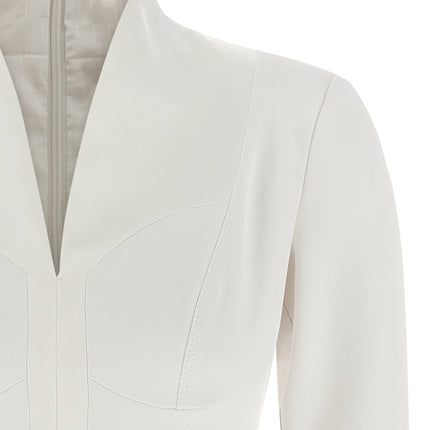 Elisabetta Franchi White Polyester Short Dress