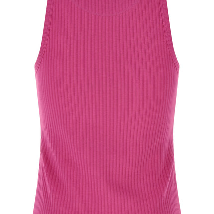 Marni Fuchsia Cotton Sleeveles T-Shirt