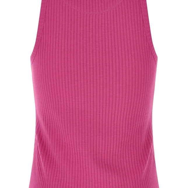 Marni Fuchsia Cotton Sleeveles T-Shirt