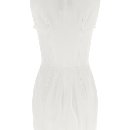 Elisabetta Franchi White Cotton Short Dress