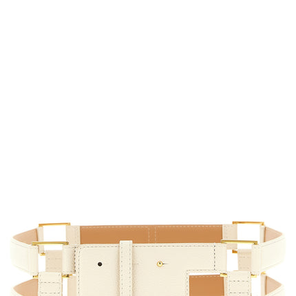 Elisabetta Franchi White Polyethylene Regular Belt