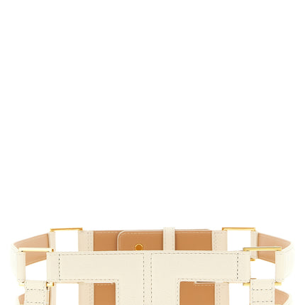 Elisabetta Franchi White Polyethylene Regular Belt