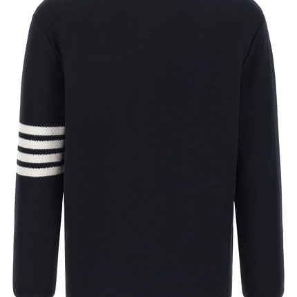 Thom Browne Blue Cotton Polo Shirt