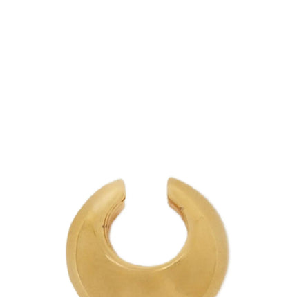 Jil Sander Gold Brass Earrings