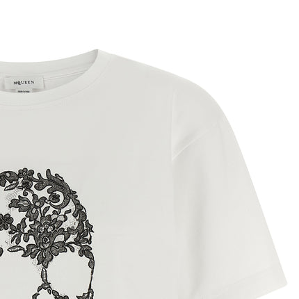 Alexander McQueen Bicolor Cotton T-Shirt