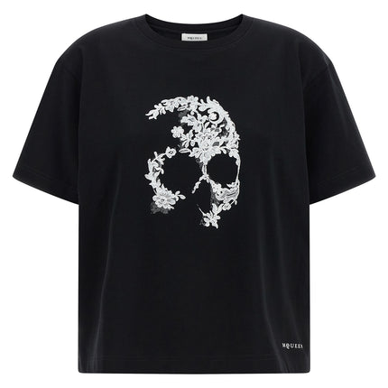 Alexander McQueen Bicolor Cotton T-Shirt