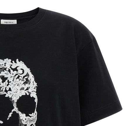 Alexander McQueen Bicolor Cotton T-Shirt