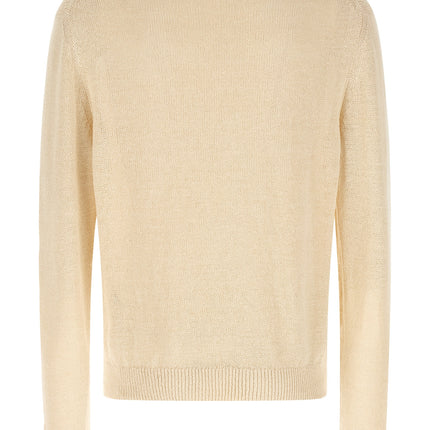 Jil Sander Beige Hemp Cardigan