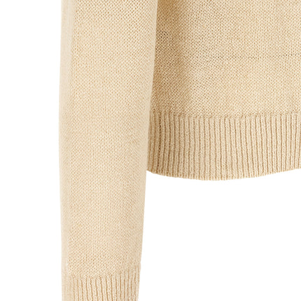 Jil Sander Beige Hemp Cardigan