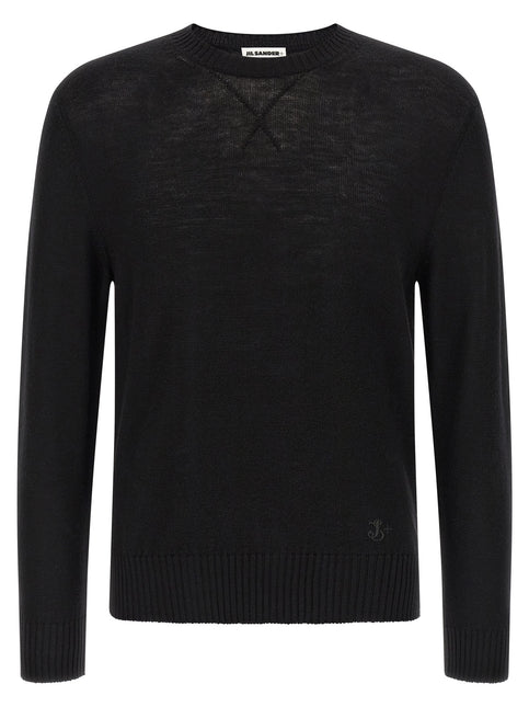 Jil Sander Black Virgin Wool Cardigan