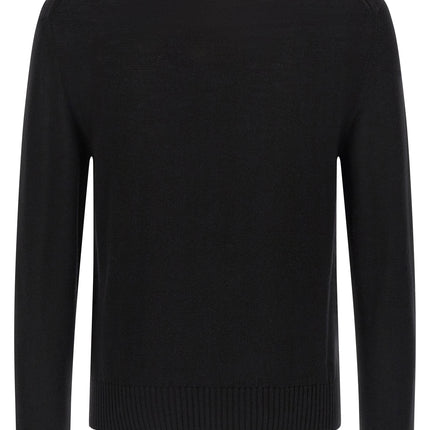 Jil Sander Black Virgin Wool Cardigan