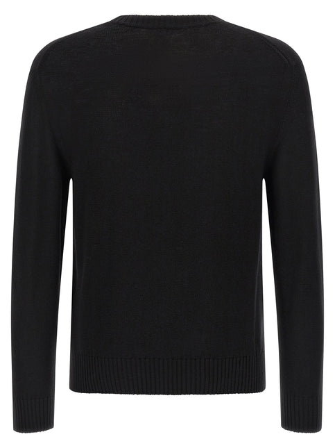 Jil Sander Black Virgin Wool Cardigan