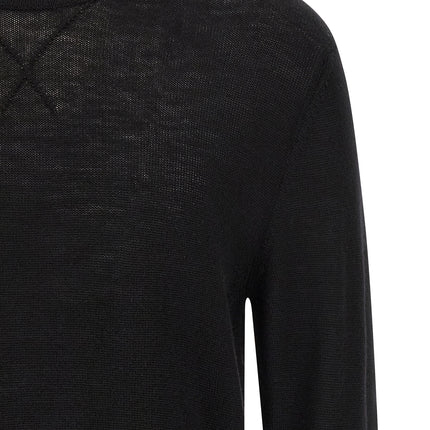 Jil Sander Black Virgin Wool Cardigan