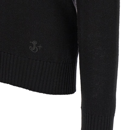 Jil Sander Black Virgin Wool Cardigan