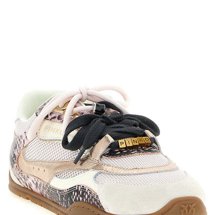 PINKO Multicolor Leather Low Top Sneakers
