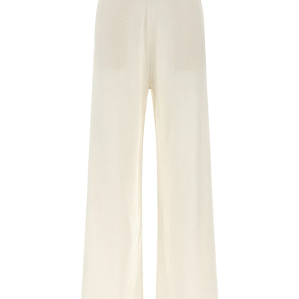 Max Mara White Cashmere Casual Pants