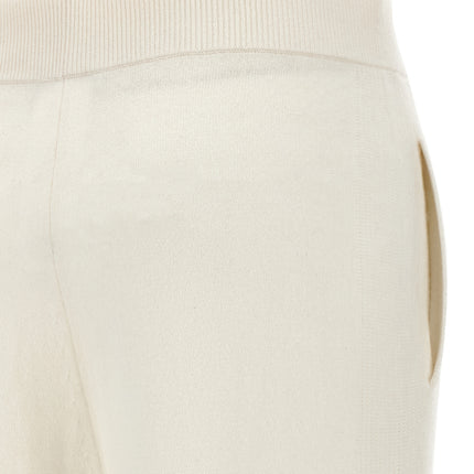Max Mara White Cashmere Casual Pants