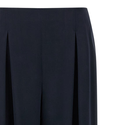 Max Mara Blue Silk Casual Pants