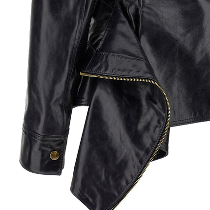 Alexander McQueen Black Cowhide Leather Jacket