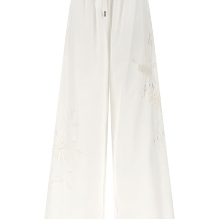 Ermanno Scervino White Cotton Casual Pants
