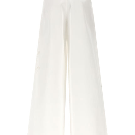 Ermanno Scervino White Cotton Casual Pants