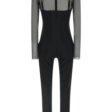 Elisabetta Franchi Black Polyamide Jumpsuit