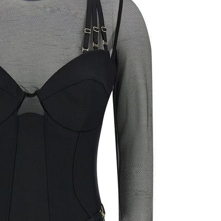 Elisabetta Franchi Black Polyamide Jumpsuit