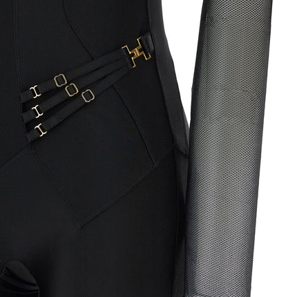 Elisabetta Franchi Black Polyamide Jumpsuit