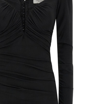 Elisabetta Franchi Black Viscose Long Dress
