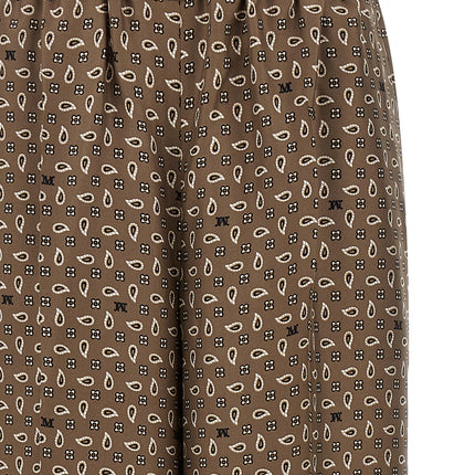 Max Mara Brown Silk Casual Pants