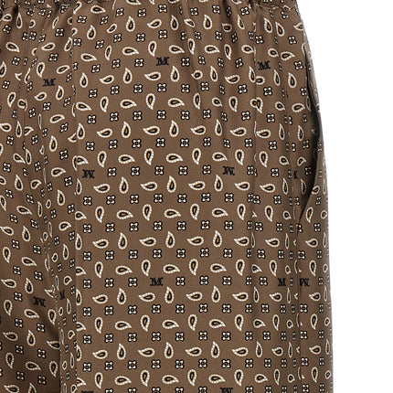 Max Mara Brown Silk Casual Pants