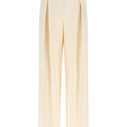 Max Mara White Silk Casual Pants