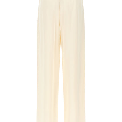 Max Mara White Silk Casual Pants